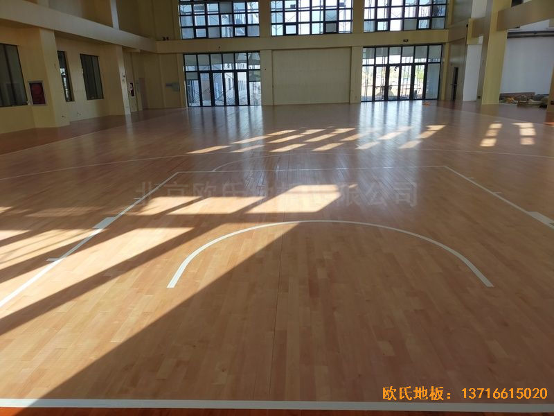 江蘇連云港消防隊(duì)運(yùn)動(dòng)木地板安裝案例