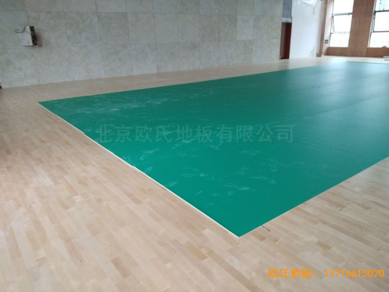 遵義仁懷市茅臺文體中心體育木地板鋪設(shè)案例